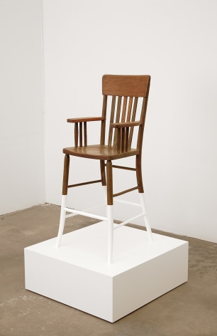 Untitled, 2008, Enamel paint on plywood, found chair