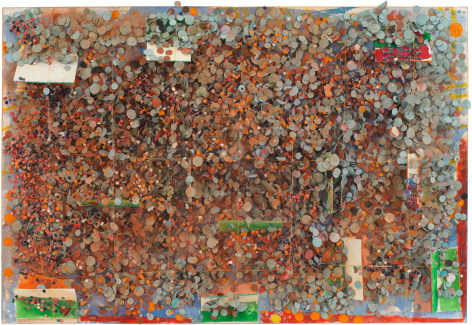 Untitled #84, 1977, Mixed media on board
