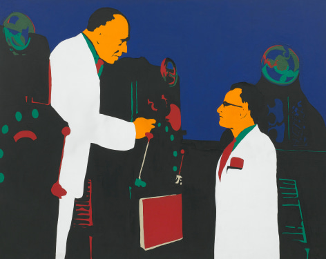 Rosalyn Drexler, The Lesson (Men and Machines), 1962