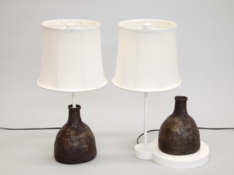 Roy McMakin, A Pair of Lamps With Bronze Vases Cast From a Vase I Bought a Long Time Ago, 2018