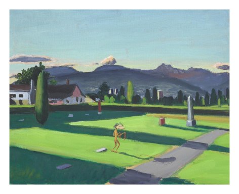 Mountain View Cemetery, 1996, Oil on canvas