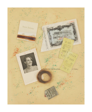 Clues and Souvenirs, 1971&ndash;1972, Loose-leaf book with collage
