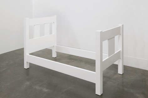 A Sculpture of a Bed, 2018, Enamel on eastern maple