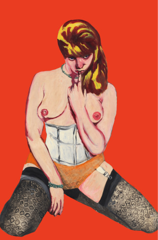 Baby Doll, 1964, Acrylic and paper collage on canvas