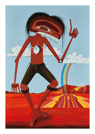 Redman! Dance on Sovereignty, Dance Me Outside Anywhere I Want, 1985, Acrylic on canvas