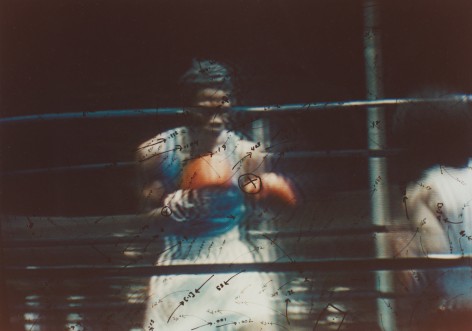 Video Drawings: Boxing, 1976, Chromogenic print