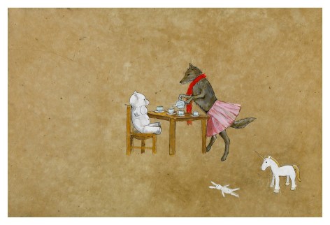 Tea Party (Day One), 2008, Mixed media on paper