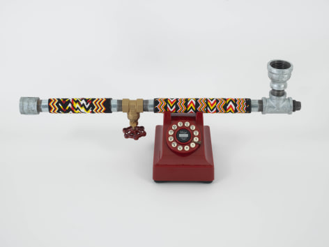 Hi Tech Peace Pipe, 1992, Found objects