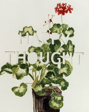 Happy Thought, 2000, Gouache on paper