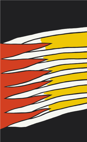 Nicholas Krushenick, Horizontal Stripes, 1963