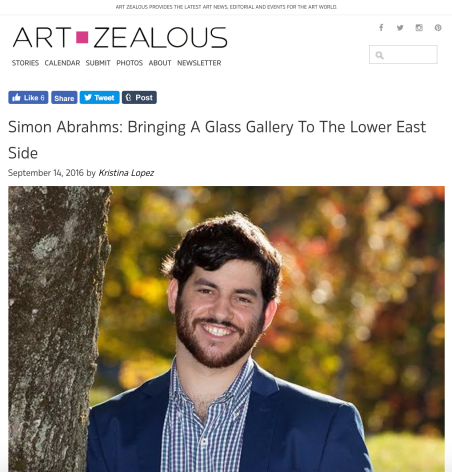 Simon Abrahms: Bringing A Glass Gallery To The Lower East Side