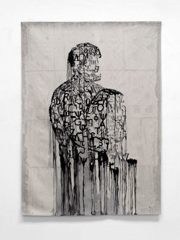 Jaume Plensa L'&eacute;crivain prisonnier, 2019 Wool tapestry 80.7 x 57.1 inches (205 x 145 cm) GP2657.2 / W22101 Edition 2 of 3