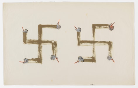 Nancy Spero Swastikas, 1968
