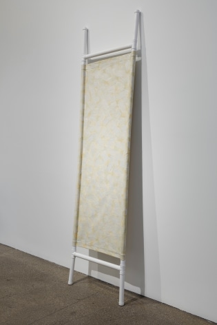 White under White (Kazimir Malevich), 1986 / 2023, Acrylic on canvas, PVC tubes