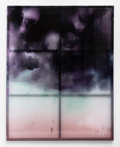 Chris Watts The Spirits That Lend Strength Are Invisible XXXXIII, 2024 Peruvian pigments, poly-chiffon, resin, acrylic 96 x 76 in (243.8 x 193 cm) (GL16356)