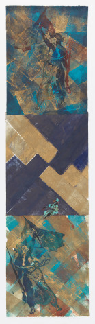 Nancy Spero Liberty, 1997 Handprinting and printed collage on paper 73 x 19 &frac34; in (185.4 x 50.2 cm) (GL10012)