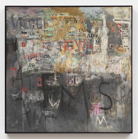 Sarah Grilo Charts are dull, 1965 Oil on canvas 69 x 69 in (175.3 x 175.3 cm) Framed: 69 &frac12; x 69 &frac12; x 2 &frac12; in (176.5 x 176.5 x 6.3 cm) (GL16196)