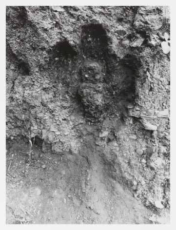 Ana Mendieta Untitled: Silueta Series, 1980 Signed on reverse Black and white photograph 10 x 8 in (25.4 x 20.3 cm) Framed: 18 3/8 x 15 1/2 x 1 1/2 in (46.4 x 39.3 x 3.8cm) (GL3092-A2)