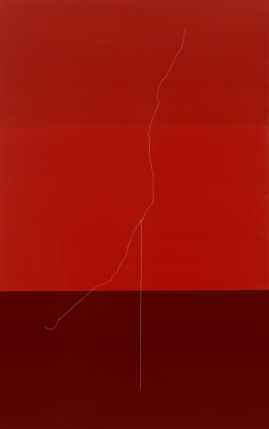 Kate Shepherd, wirethreadAaltohangman2.s6 (red wire sculpture), 2014