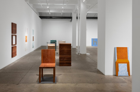 Installation view: Cildo Meireles: One and Some Chairs / Camouflages
