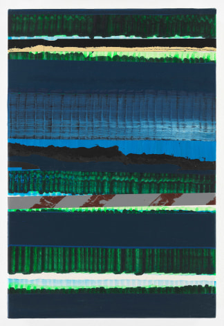 Juan Usl&eacute; Luna lenta, 2019-2020 Vinyl dispersion and dry pigment on canvas 18.1 x 12.2 inches (46 x 31 cm) (GL14210)