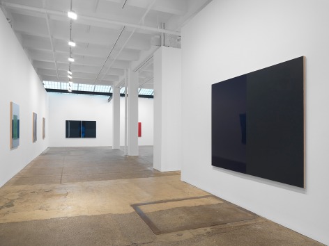 Installation view, Kate Shepherd: Surveillance, at Galerie Lelong, New York.