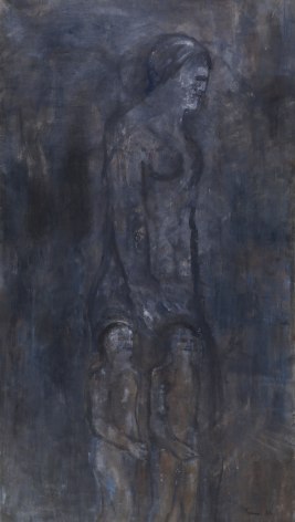 Nancy Spero Mother and Children, 1962 Oil on canvas 76.75 x 43.5 inches (195 x 110.5 cm) (GL7030)