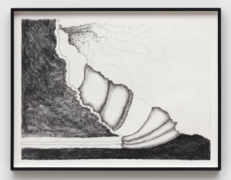 Ursula von Rydingsvard Untitled, 2022 Signed and dated verso Charcoal and graphite on paper 22 1/4 x 30 1/8 in (56.5 x 76.5 cm) Framed: 25 3/4 x 33 1/4 x 1 3/4 in (65.4 x 84.3 x 4.4 cm) (GL15716)