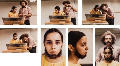Ana Mendieta Untitled (Facial Hair Transplants), 1972 / 1997 Suite of seven color photographs Each: 13.25 x 20 inches (33.7 x 50.8) Edition of 10 with 3 AP (GP0644)