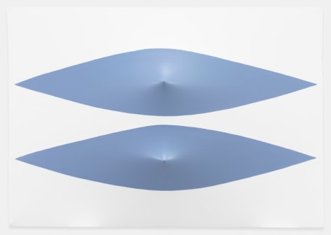 Zilia S&aacute;nchez Sin t&iacute;tulo (de la serie Azul Azul), 2019 Acrylic on stretched canvas 25.8 x 37.25 x 4.5 inches (65.5 x 94.6 x 11.4 cm) (GL14177)