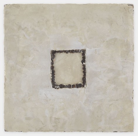 Michelle Stuart Frame, 1998 Seeds, beeswax, pigment on canvas 12 x 12 inches (30.5 x 30.5 cm) GL12756
