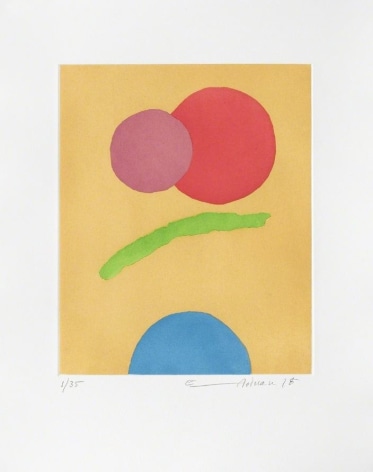 Etel Adnan D&eacute;part, 2018 Etching 18.7 x 15 inches (48.3 x 38.1 cm) Framed: 21 3/16 x 17 1/2 x 1 3/4 inches (53.8 x 44.5 x 4.4 cm)  Edition 11 of 35 GP2302.11