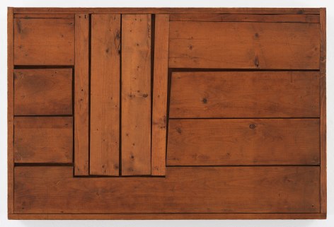 Mildred Thompson Zylo-Probe, c. 1975 Found wood 25 x 37.5 x 3.3 inches (63.5 x 95.3 x 8.5 cm) (GL13135)