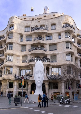 Installation image: Jaume Plensa: Poetry of Silence, Fundaci&oacute; Catalunya La Pedrera, Barcelona, Spain, 2023. Courtesy of Fundaci&oacute; Catalunya La Pedrera.