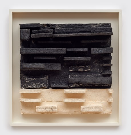Leonardo Drew Number 65P, 2017 Pigmented and cast handmade paper with hand applied pigment 13 x 12.5 inches (33 x 31.8 cm) Framed: 16.75 x 15.25 inches (42.5 x 38.7 cm) Edition of 10 (GP2712)
