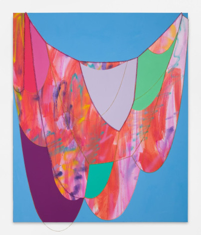 Sarah Cain Emotions, 2018 Acrylic and chains on canvas 72 x 60 inches (182.9 x 152.4 cm) GL12883
