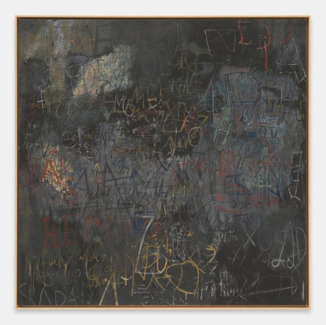 Sarah Grilo Black wall, 1967 Oil on canvas 51 &frac14; x 51 &frac12; in (130.2 x 130.8 cm) Framed: 52 &frac34; x 52 ⅞ x 1 ⅜ in (134 x 134.3 x 3.5 cm) (GL16195)