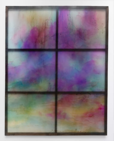 Chris Watts The Spirits That Lend Strength Are Invisible XXXXII, 2024 Peruvian pigments, organza, resin, acrylic 96 x 76 in (243.8 x 193 cm) (GL16355)