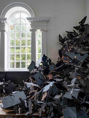 Leonardo Drew, Number 360, installation view at Yorkshire Sculpture Park, 2023. Courtesy of the artist, Goodman Gallery, and Galerie Lelong &amp;amp; Co. Photo &copy; Jonty Wilde