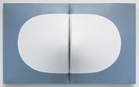Zilia S&aacute;nchez Conexi&oacute;n [Connection], 1999 / 2018 Acrylic on stretched canvas 46.75 x 76.75 x 13 inches (118.7 x 194.9 x 33 cm) GL12737