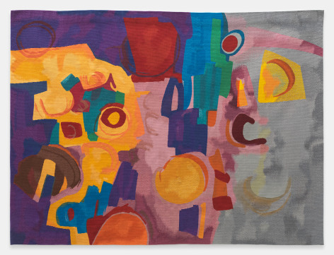 Etel Adnan, D&eacute;fil&eacute; nocturne, 2017