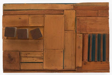 Mildred Thompson Wood Picture, c. 1967 Wood, paint, nails 16.25 x 24.75 x 4.25 inches (41.3 x 62.9 x 10.8 cm) (GL12317)