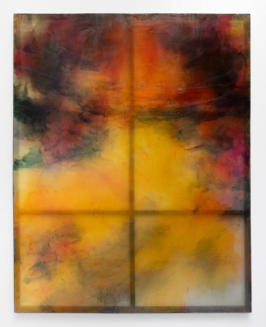 Chris Watts The Spirits That Lend Strength Are Invisible XXXXI, 2024 Peruvian pigments, poly-chiffon, resin, acrylic 96 x 76 in (243.8 x 193 cm) (GL16344)