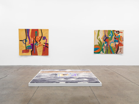 Installation view of Etel Adnan: Seasons at Galerie Lelong &amp; Co., New York