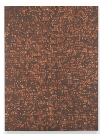 McArthur Binion DNA: Sepia: II, 2016 Oil paint stick, sepia ink, and paper on board 96 x 72 inches (243.8 x 182.9 cm) GL10717