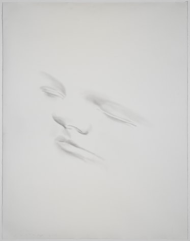 Jaume Plensa Slumberland IV (Anna B), 2014 Graphite on paper 56 5/16 x 44 1/2 inches (143 x 113 cm) Framed: 59 7/8 x 47 1/2 x 1 7/8 in (152 x 120.5 x 4.8 cm) (GL9757)
