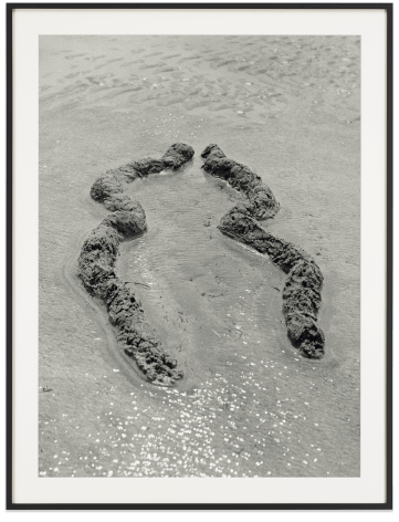Ana Mendieta Och&uacute;n, 1981 / 2018 Black and white photograph 62 x 47 inches (157.5 x 119.4 cm) Framed: 63 x 48 x 2.25 inches (160 x 121.9 x 5.7 cm) Edition 1 of 6 with 2 AP GP2320.1