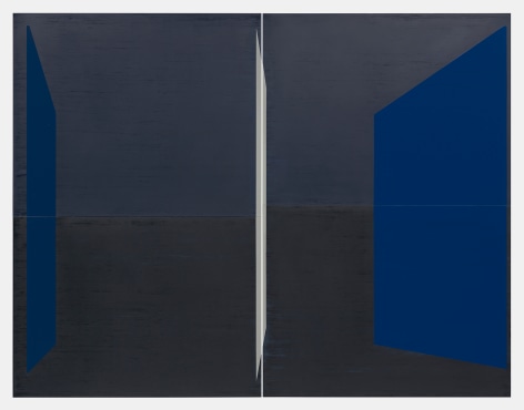 Kate Shepherd Guest, 2019 Enamel on panel Diptych: 68 x 88 inches (172.7 x 223.5 cm) overall (GL 14288)