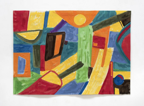 Etel Adnan Avril, 2017 Wool tapestry 56 11/16 x 78 3/4 inches (144 x 200 cm) Edition of 3 with 1AP GP2296.2
