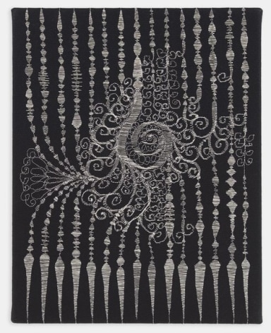 Angelo Filomeno Broadway, 2019 Metallic thread on cotton 10 x 8 inches (25.4 x 20.3 cm)